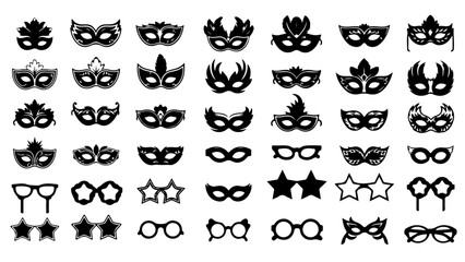 Discover stunning, diverse masquerade masks and playful party glasses perfect for celebrations, events, and creative projects