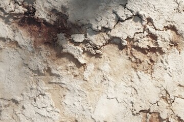 Fototapeta premium A textured surface of dried earth, showcasing intricate cracks and varying shades of beige, brown, and light gray.