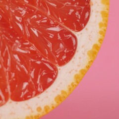 Close-up of a grapefruit slice