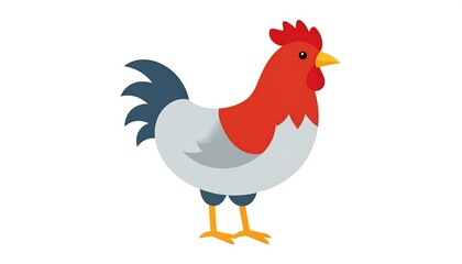 Cartoon rooster illustration