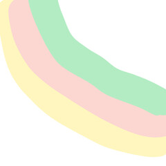 Rainbow pastel color