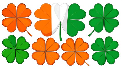 Cartoon shamrock design