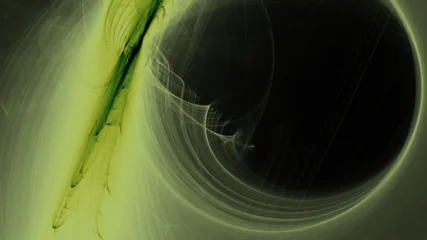 Fotobehang Fractal waves Dramatic Abstract Energy Flowing Fractal Light Lines Background    © Gullfam