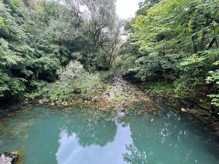 The source of the Ljubljanica river or the sources of the Ljubljanica, Slovenia - Die Quelle des...