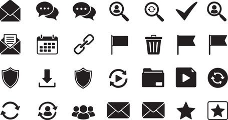 Solid Icon stock illustrations
