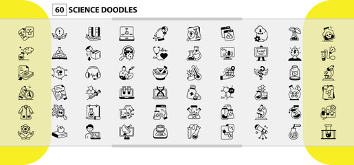 Gambar Paket Ikon Pendidikan Penelitian Dorongan