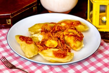 The best and most traditional Ukrainian food known as perohê, verenyky or pierogi