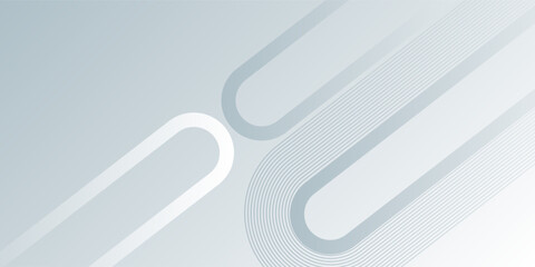 White Minimal Abstract Background. Modern shiny white diagonal rounded lines pattern. Modern design