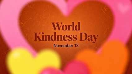 The heart-shaped pattern surrounds the text, representing World Friendship Day, goodwill, and beautiful concepts, suitable for creating a warm atmosphere on Friendship Day.
