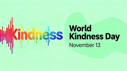 Colorful sound waves and holiday text represent World Friendship Day, diversity, and the concept of goodwill, suitable for various goodwill promotion scenarios on Friendship Day.
