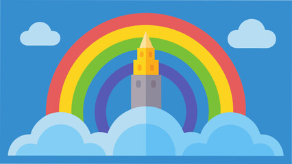 Color Cartoon Vector Illustration of a Nature Landscape