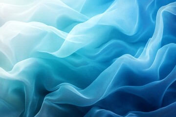 Obraz premium Dark blue navy aqua cyan teal white abstract background Color gradient ombre blend Smooth blur light fade Bright glow wave flow Subtle grain mesh texture Cool tone shimmer effect