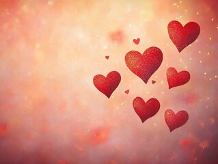 Abstract sparkling hearts background for valentine's day celebrations and special occasions, love and romance theme