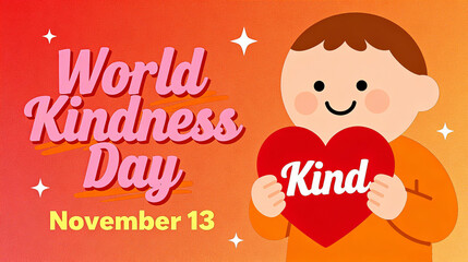 Children holding love signs represent World Friendship Day and the concept of pure kindness, suitable for evoking beautiful emotional scenes on Friendship Day.
