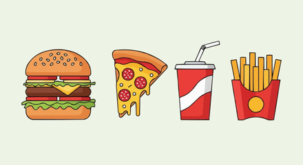 fast food icons