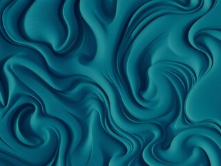 Abstract teal blue swirling fluid fabric texture background