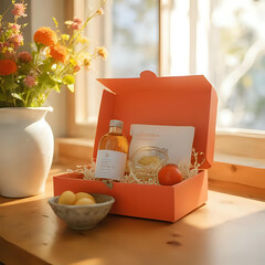 Gift Box with Ribbon Decoration