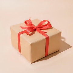 Gift Box with Ribbon Decoration