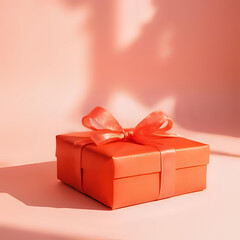 Gift Box with Ribbon Decoration