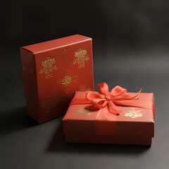 Gift Box with Ribbon Decoration