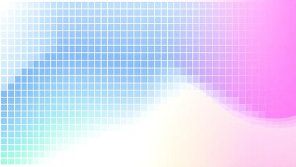 Abstract grid pattern with soft pink and blue gradient background