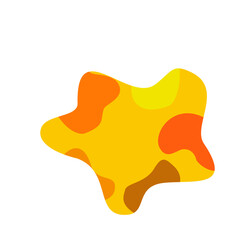 vector illustration of an orange abstract