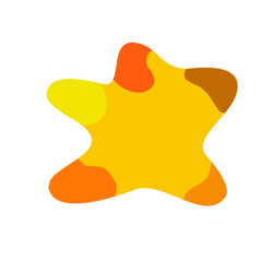 vector illustration of a yellow star