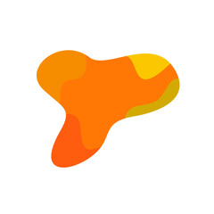 vector illustration of an orange abstract