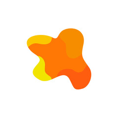 vector illustration of an orange abstract