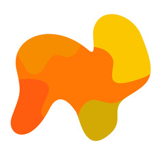 vector illustration of an orange abstract