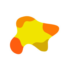 vector illustration of an orange abstract