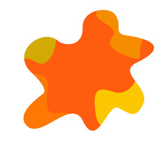 vector illustration of an orange abstract