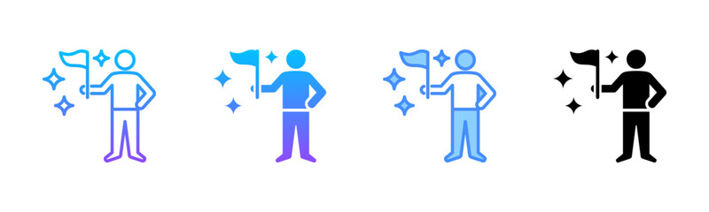 Achievement Multi Style Icon Set