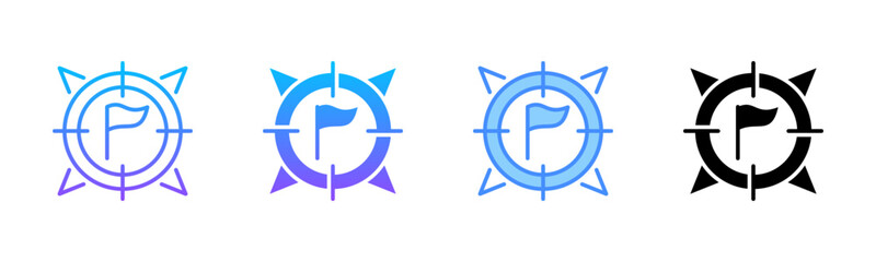 Focus Multi Style Icon Set