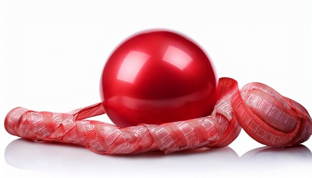 The Hula Hoop Red Isolated On White Background Gymnastics Fitness Diet - Powered by Adobe