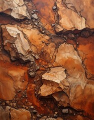 Fototapeta premium Rocky terrain texture