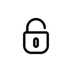 Unlock Icon for Security and Access