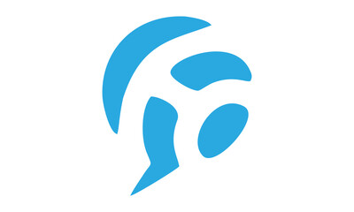 bubble chat blue vector