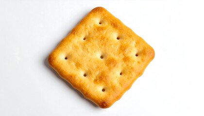 A single, golden-brown cracker