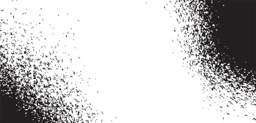 Abstract Black and White Texture with Grainy Particles
