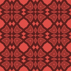 Red floral seamless pattern, vintage textile illustration design