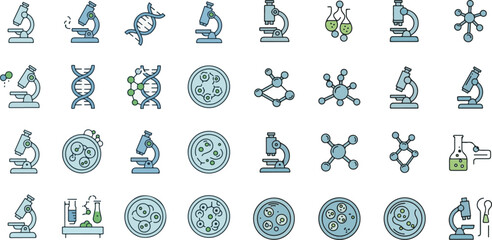 Collection of Science and Laboratory Research Icons