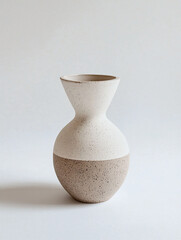 Elegant Modern Ceramic Vase with Smooth Textured Finish