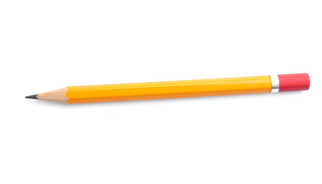 Yellow pencil with red tip - Powered by Adobe