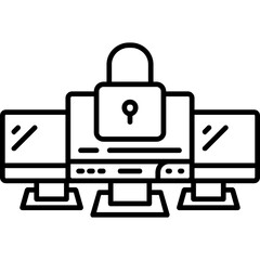 SOC Center Outline Icon