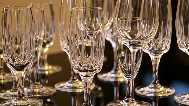 Clear Cut Crystal Glasses