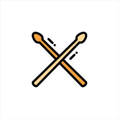 Crossed Drumsticks