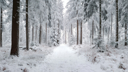 Naklejka premium Set of popular winter trees with bare branches detailed texture on transparent background