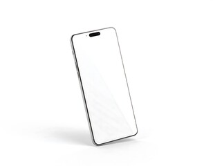Modern white smartphone mockup