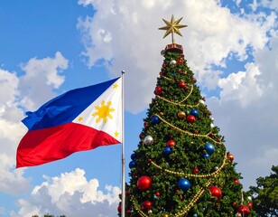 Philippine Christmas Festivities Under a Sky of Clouds